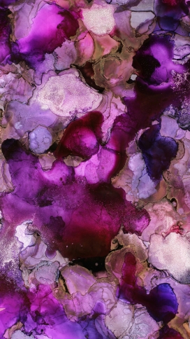 抽象紫色液态花瓣图