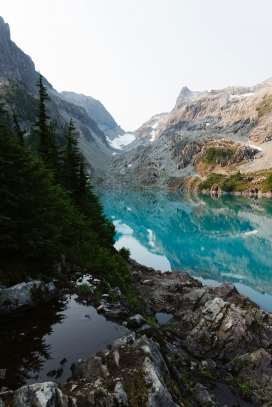 咯什蓝色湖景风景