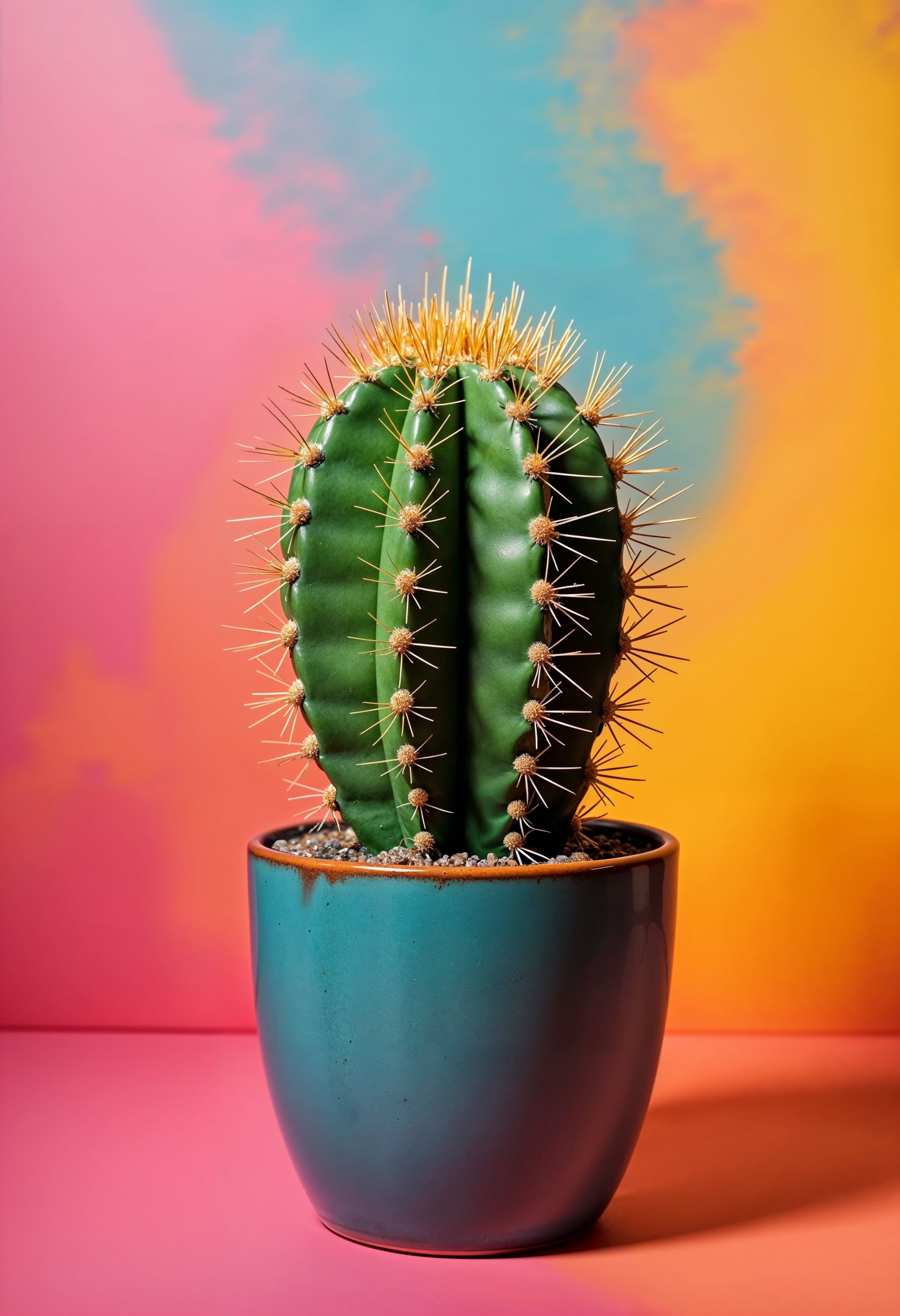 带刺的仙人掌盆栽图图片