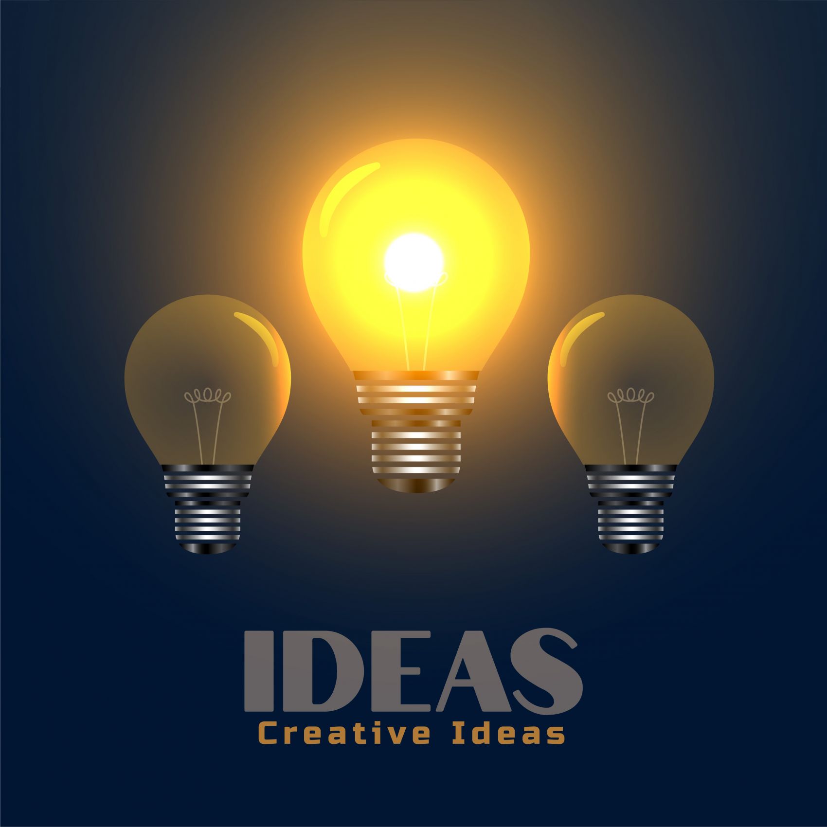 IDEAS橘黄色灯泡灯光图片