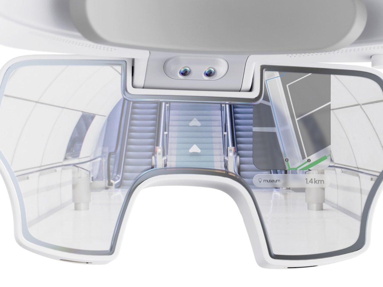 为常见可用性问题提供了一种简单解决方案的混合现实概念头带---酷图编号6