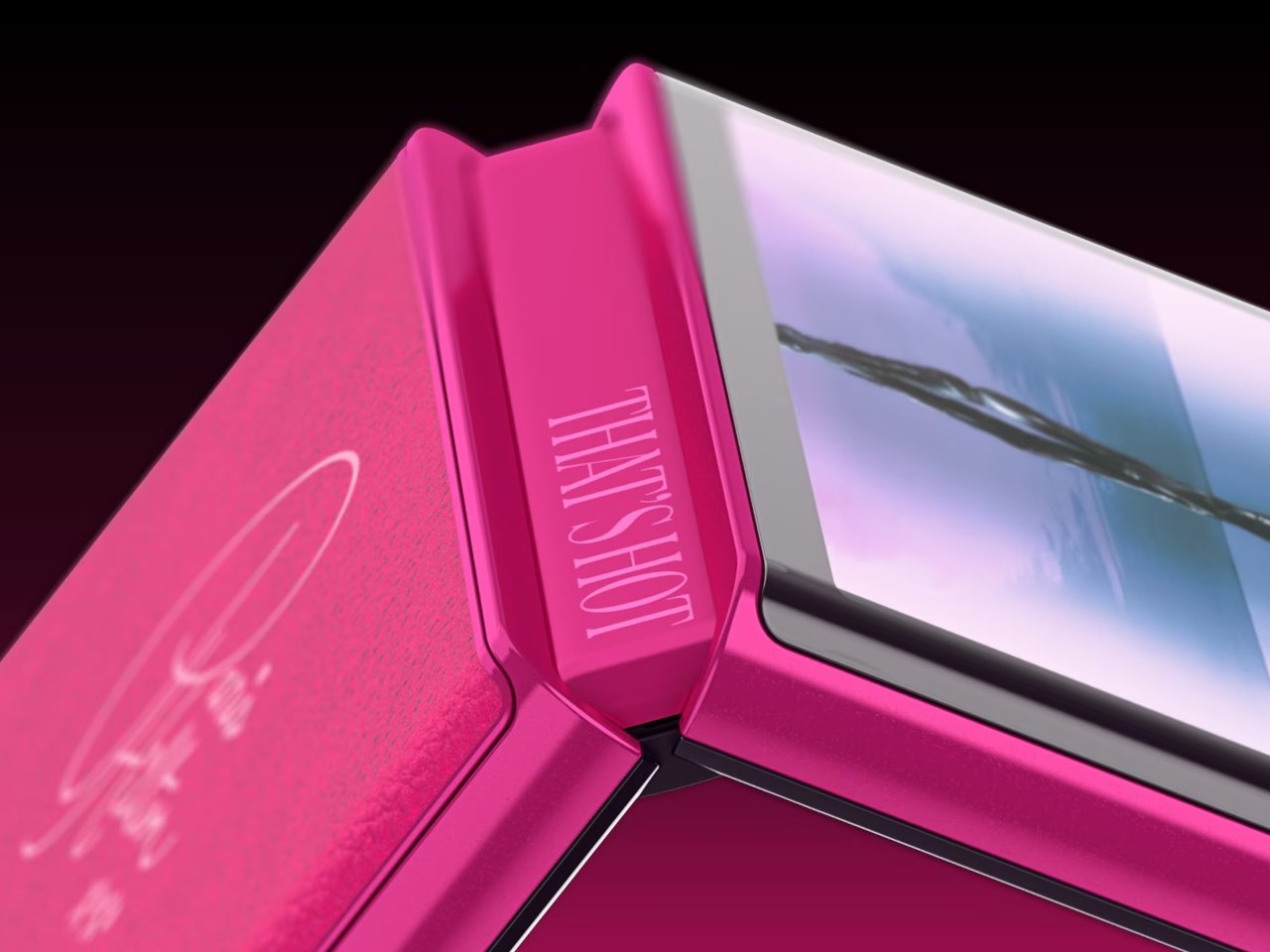 试图让艳粉色再次流行起来的摩托罗拉RAZR+折叠折屏手机---酷图编号7