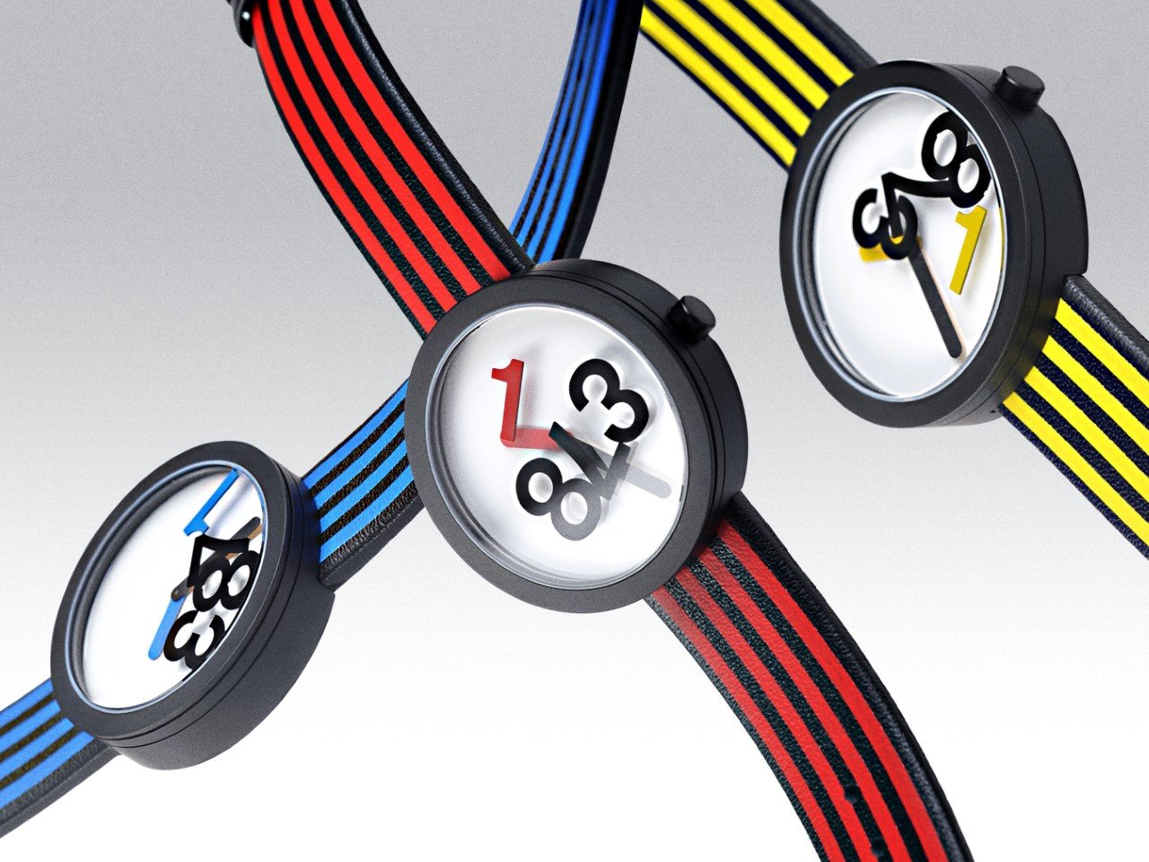 带有浮动数字的“娱乐时间”手表---酷图编号5