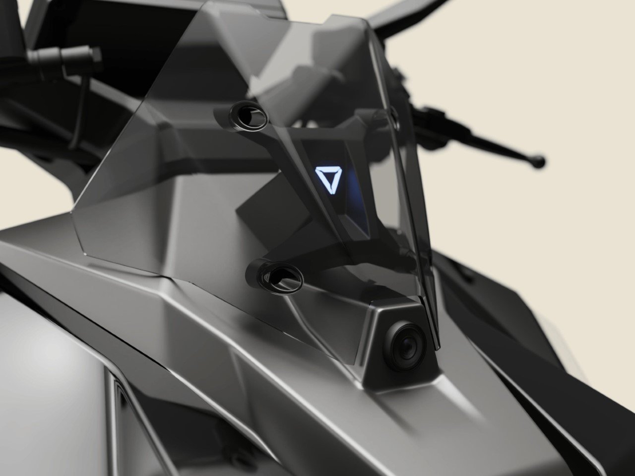 带有双仪表盘摄像头和雷达碰撞检测的电动滑板车---酷图编号4