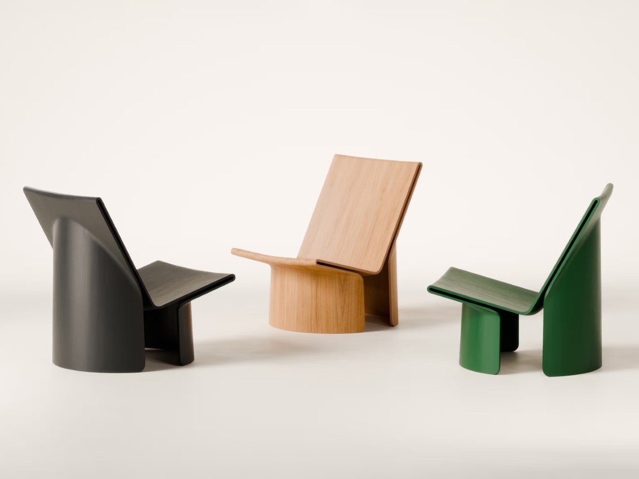 用来挑战你对胶合板理解的椅子图片