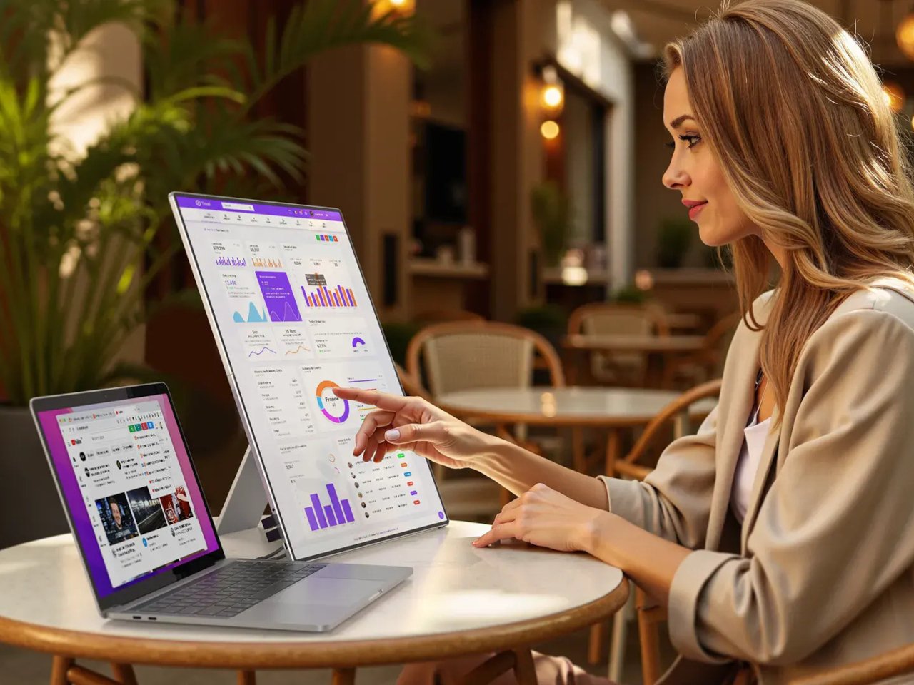 22英寸可折叠便携式显示器---酷图编号6