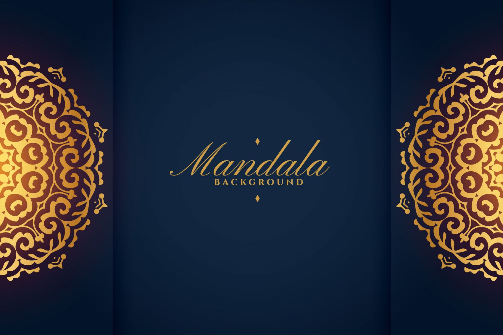 金色曼荼罗欧美花纹素材图片