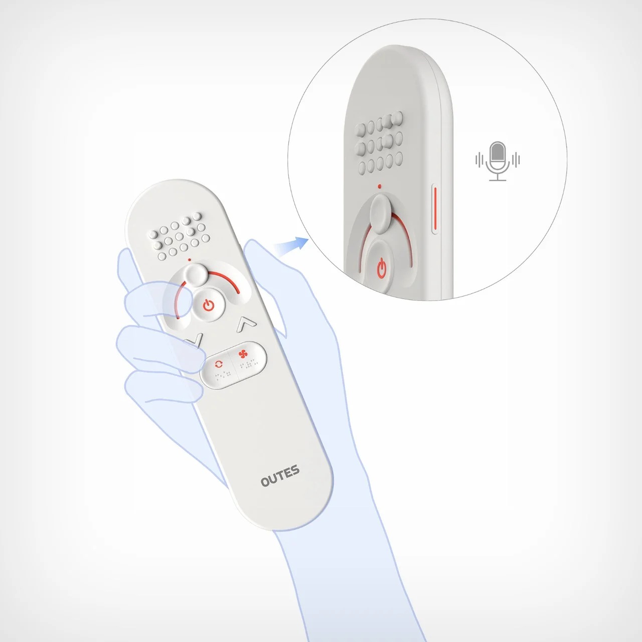 一个平滑滑块+盲文显示的盲人友好交流遥控器---酷图编号2