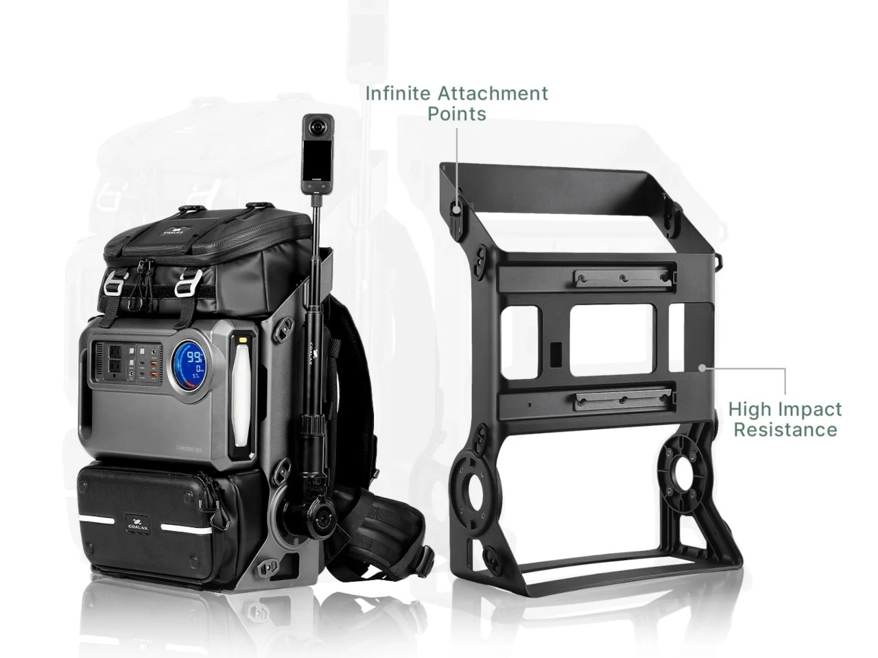 为移动自媒体创作者带来冒险的LANCER300模块化背包---酷图编号2