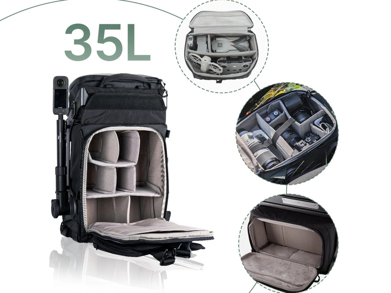 为移动自媒体创作者带来冒险的LANCER300模块化背包---酷图编号1