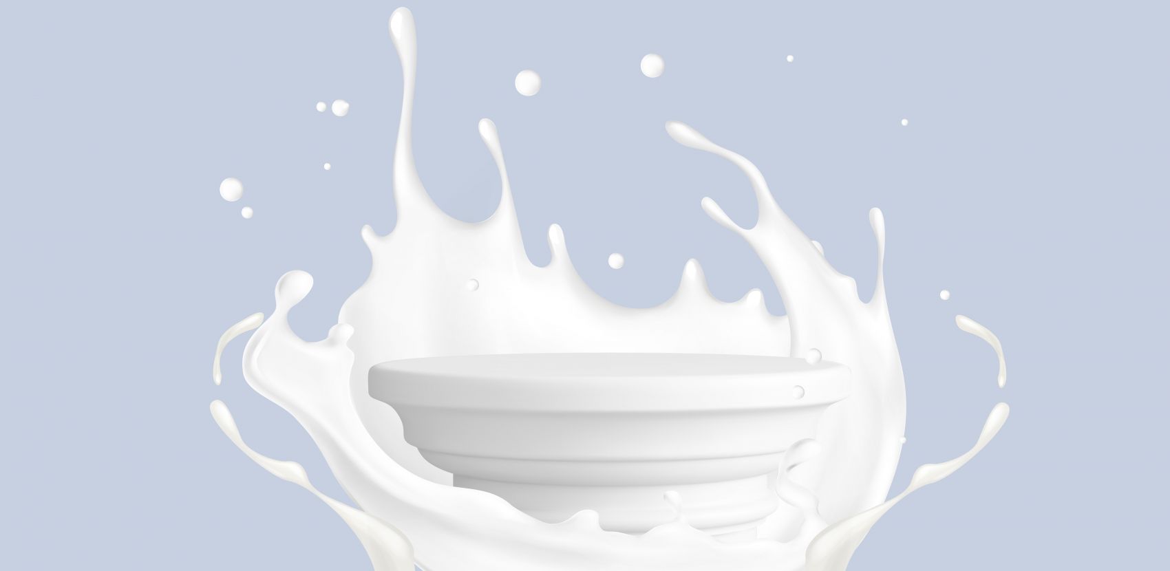 逼真白色飞溅牛奶素材图片