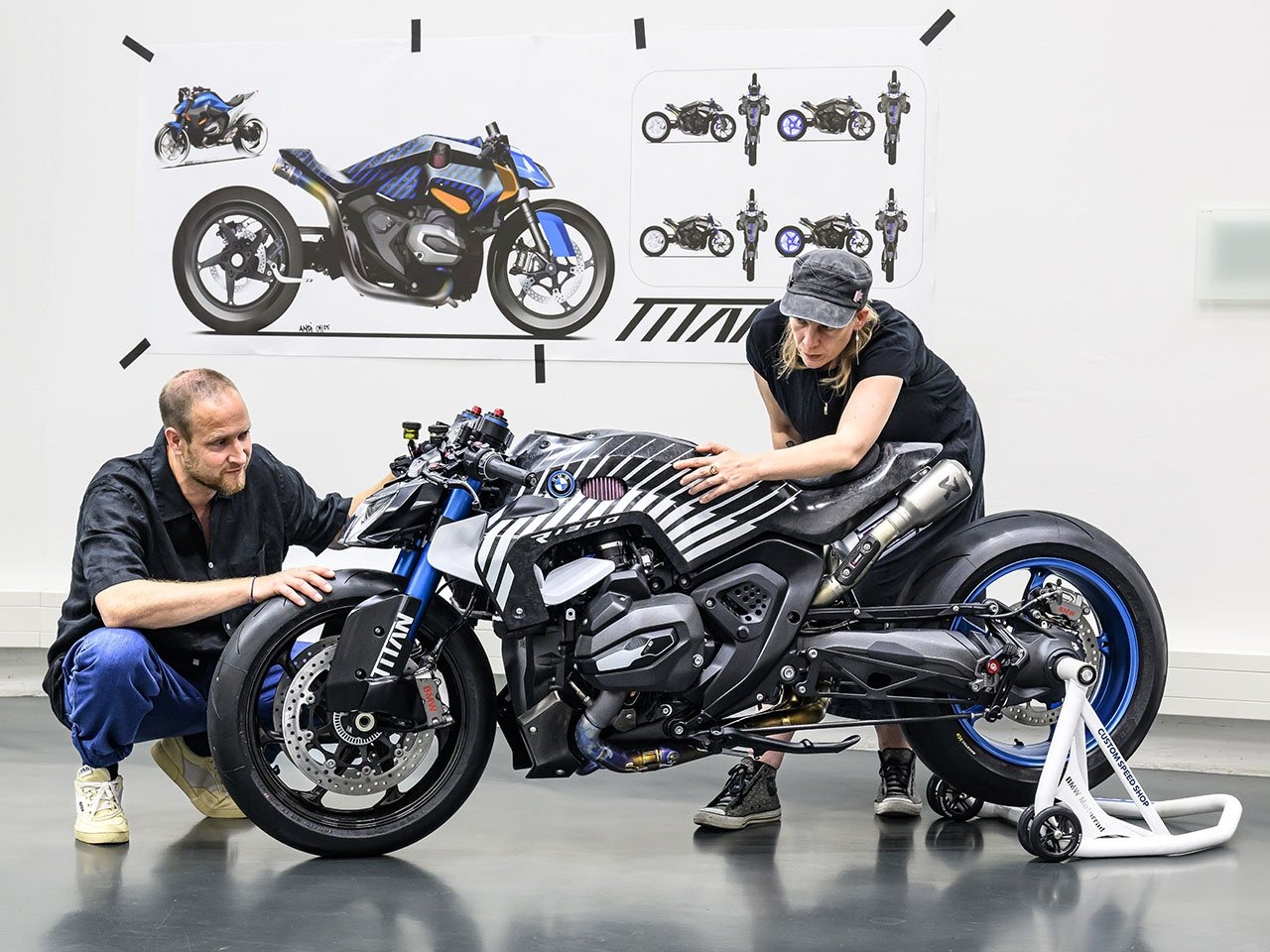 R1300r摩托车-宝马汽车推出专为短距离冲刺而设计的氧化亚氮发动机摩托车---酷图编号8