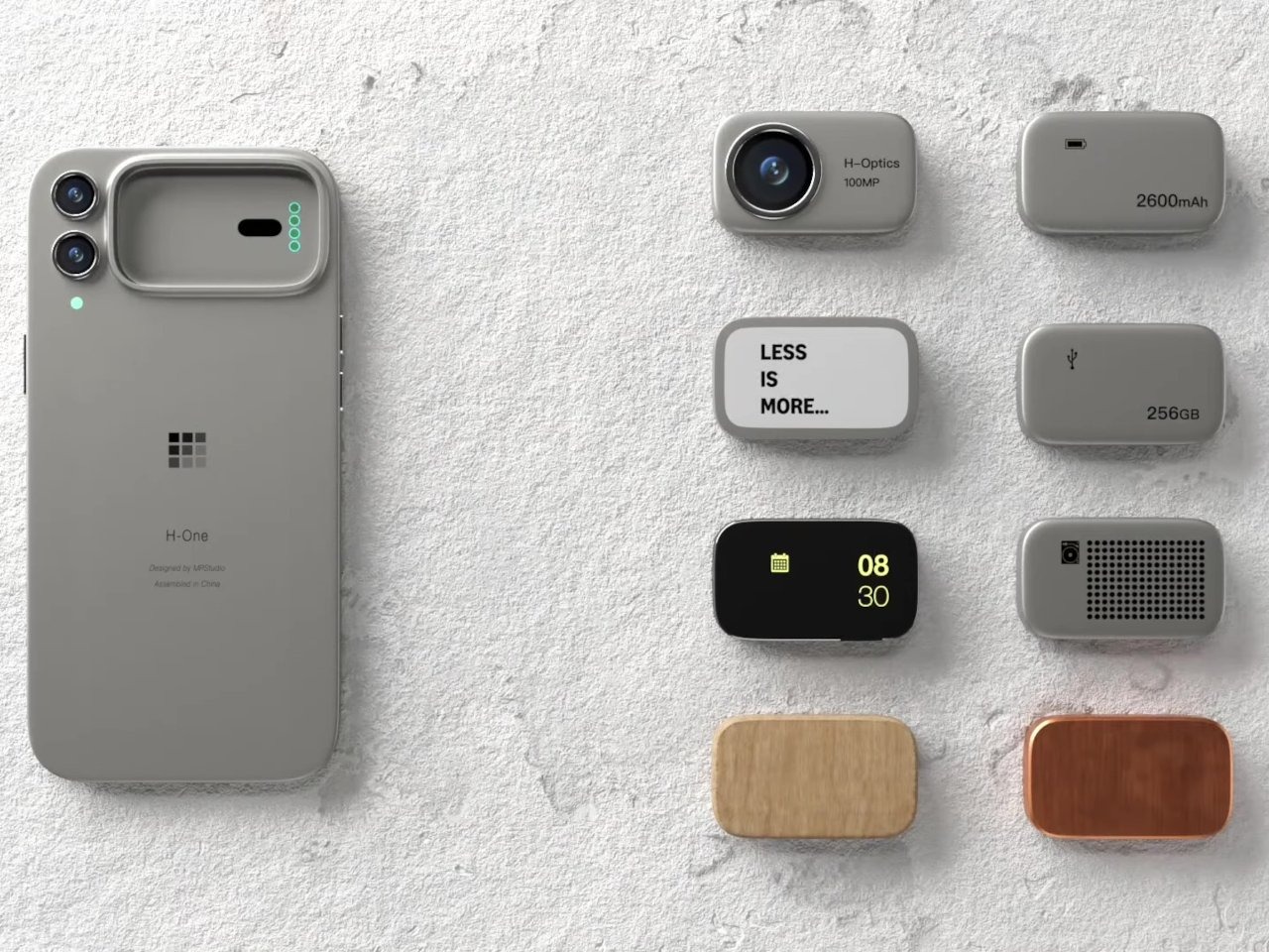 让模块化手机梦想长存的概念H-ONE PRO手机---酷图编号10