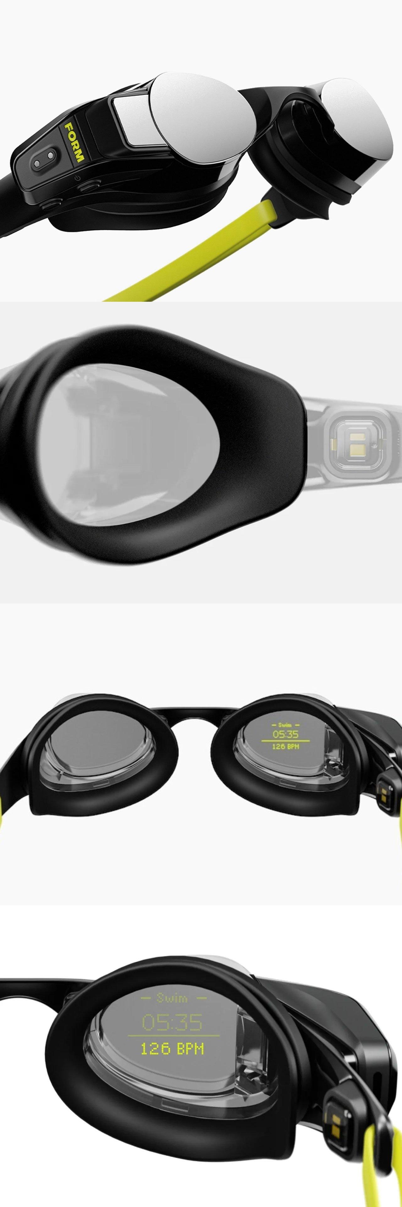 可以显示训练数据、心率,并配有指南针让你保持一致的FORM智能游泳2护目镜图片