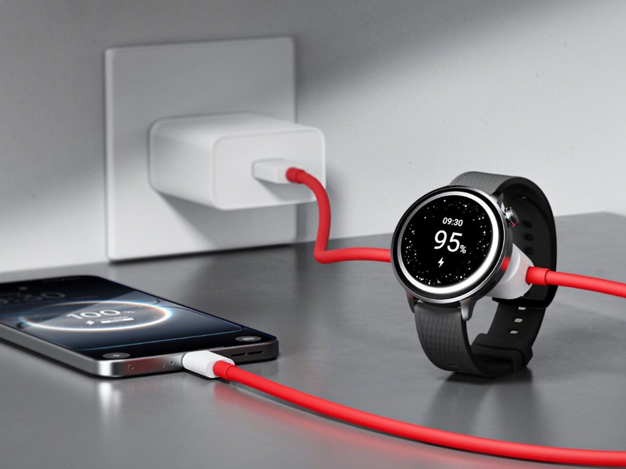 ONEPLUS推出带有POGO PIN连接器的USB-C电缆,用于为智能手表充电图片