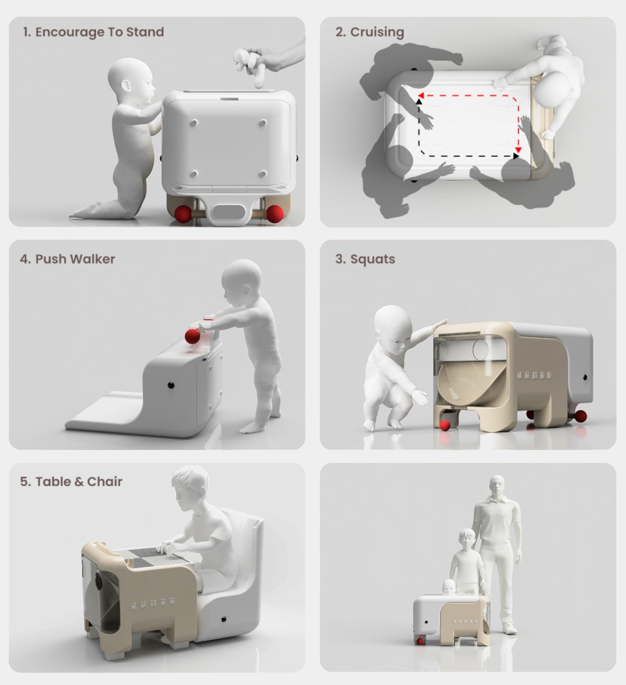 与您孩子一起成长-五合一婴儿学步概念车---酷图编号1
