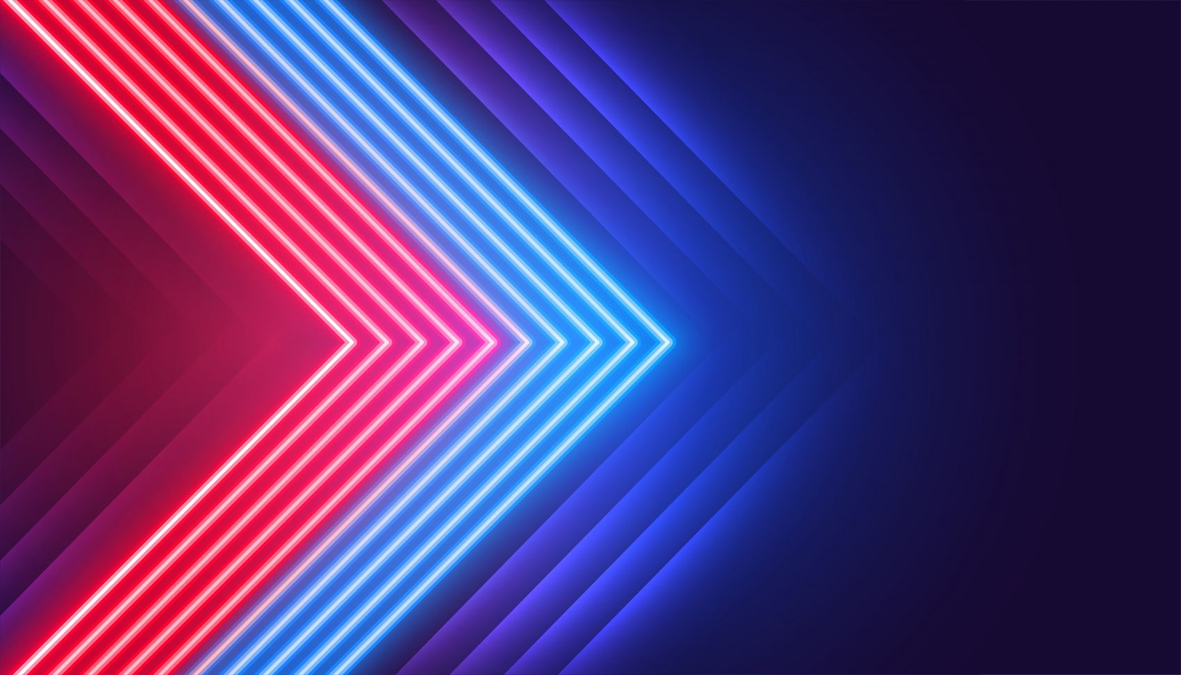 霓虹箭头-赛博朋克的光轨指引图片