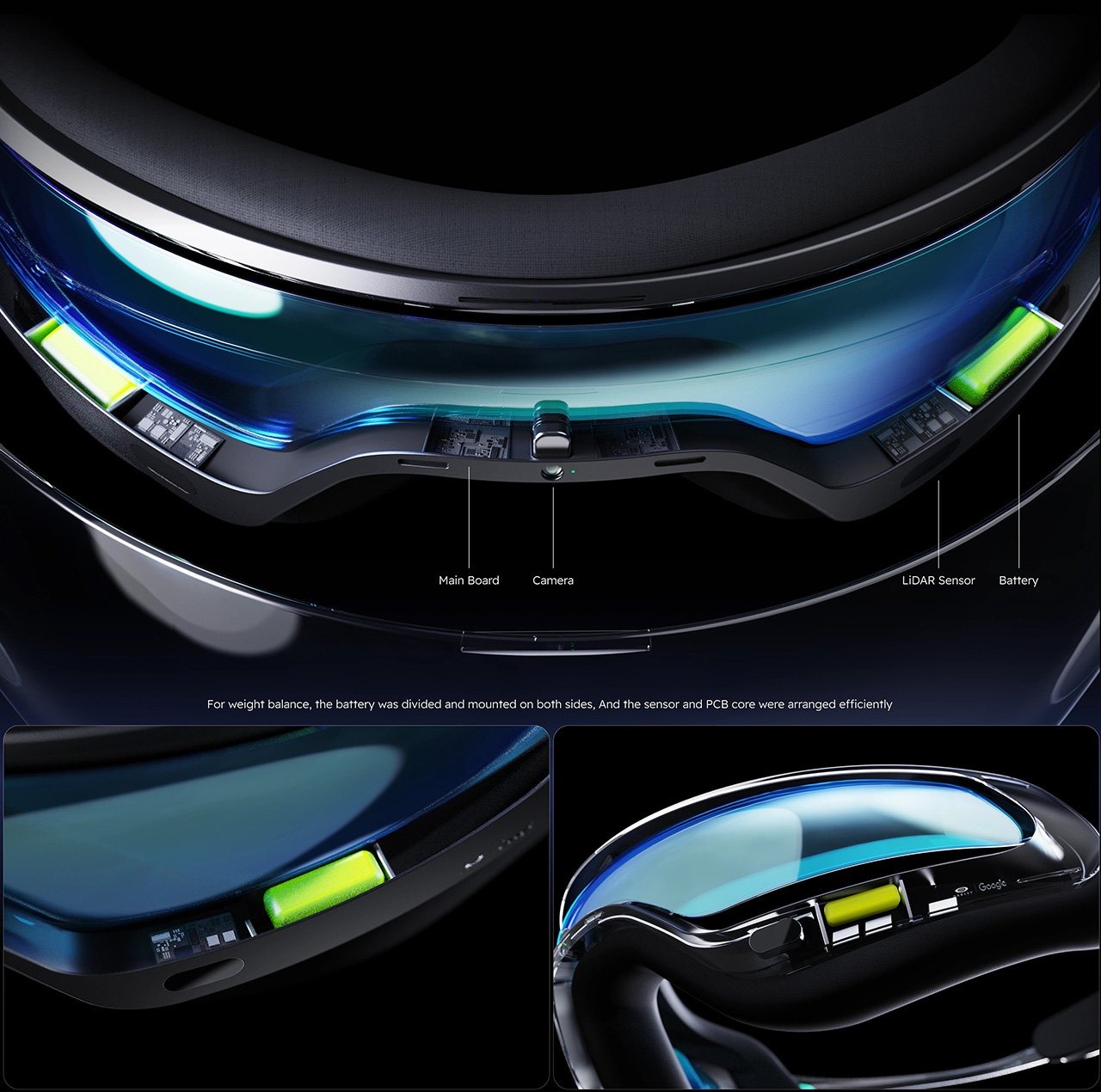 自带摄像头、激光雷达、抬头显示器和GEMINI AI的OAKLEY+googlear眼镜---酷图编号4