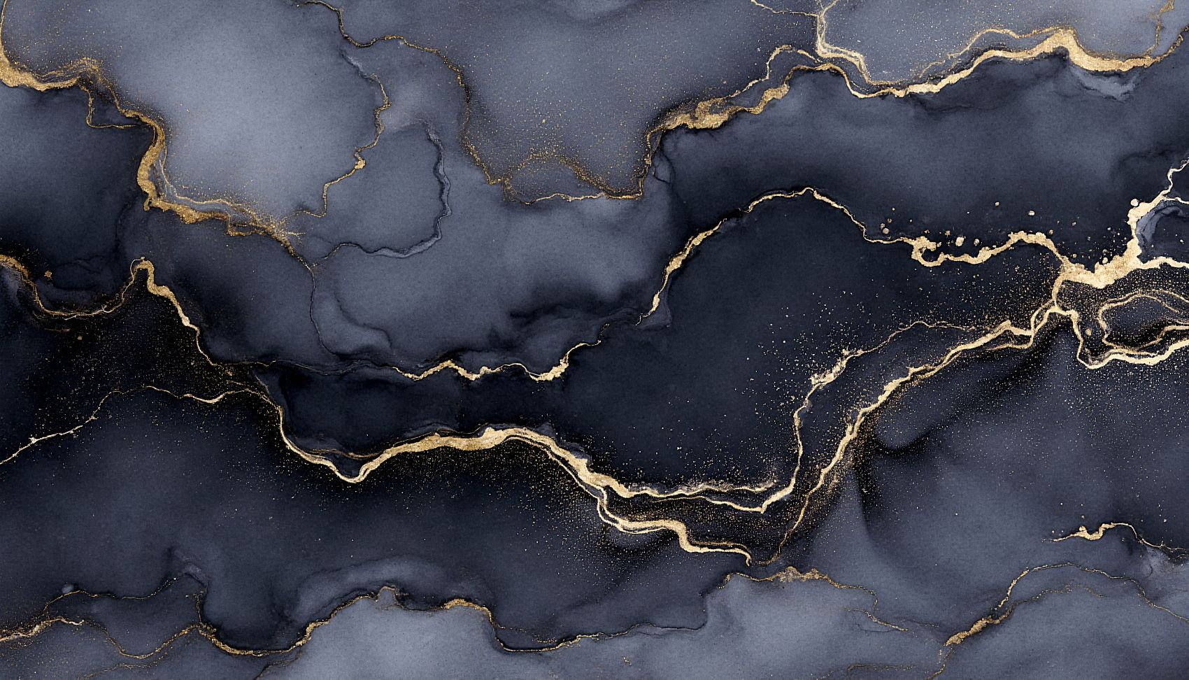 深蓝鎏金流体艺术纹理图片