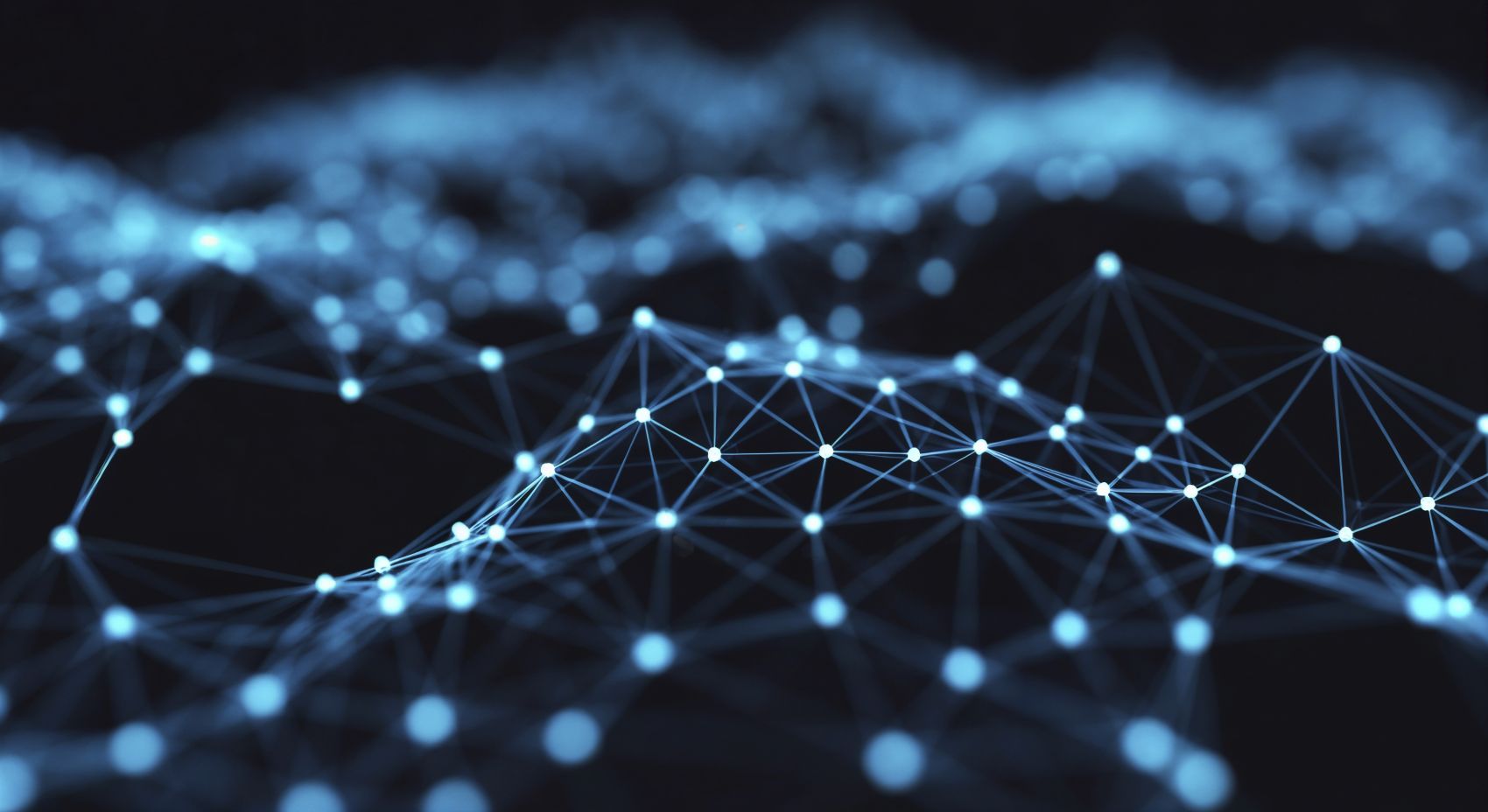 蓝色科技感的网络连接图案图片