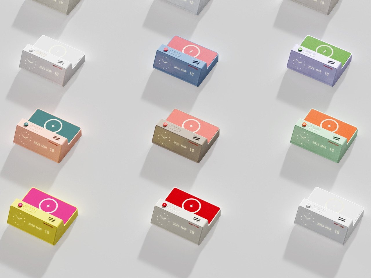 顶部隐藏着一个无线充电器受迪特尔·拉姆斯启发的台钟---酷图编号2