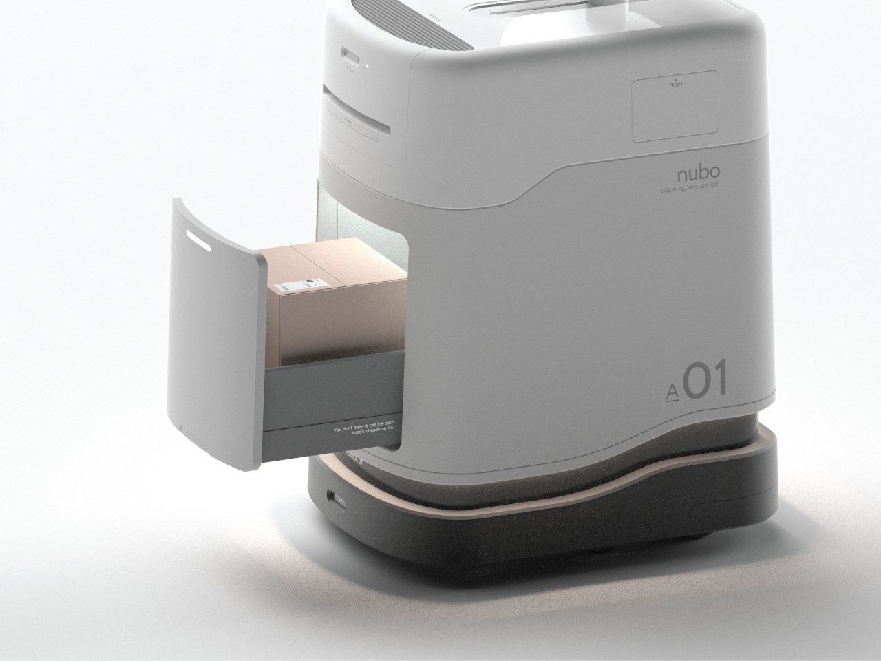 简化打印和文档传递的NUBO智能办公机器人---酷图编号6