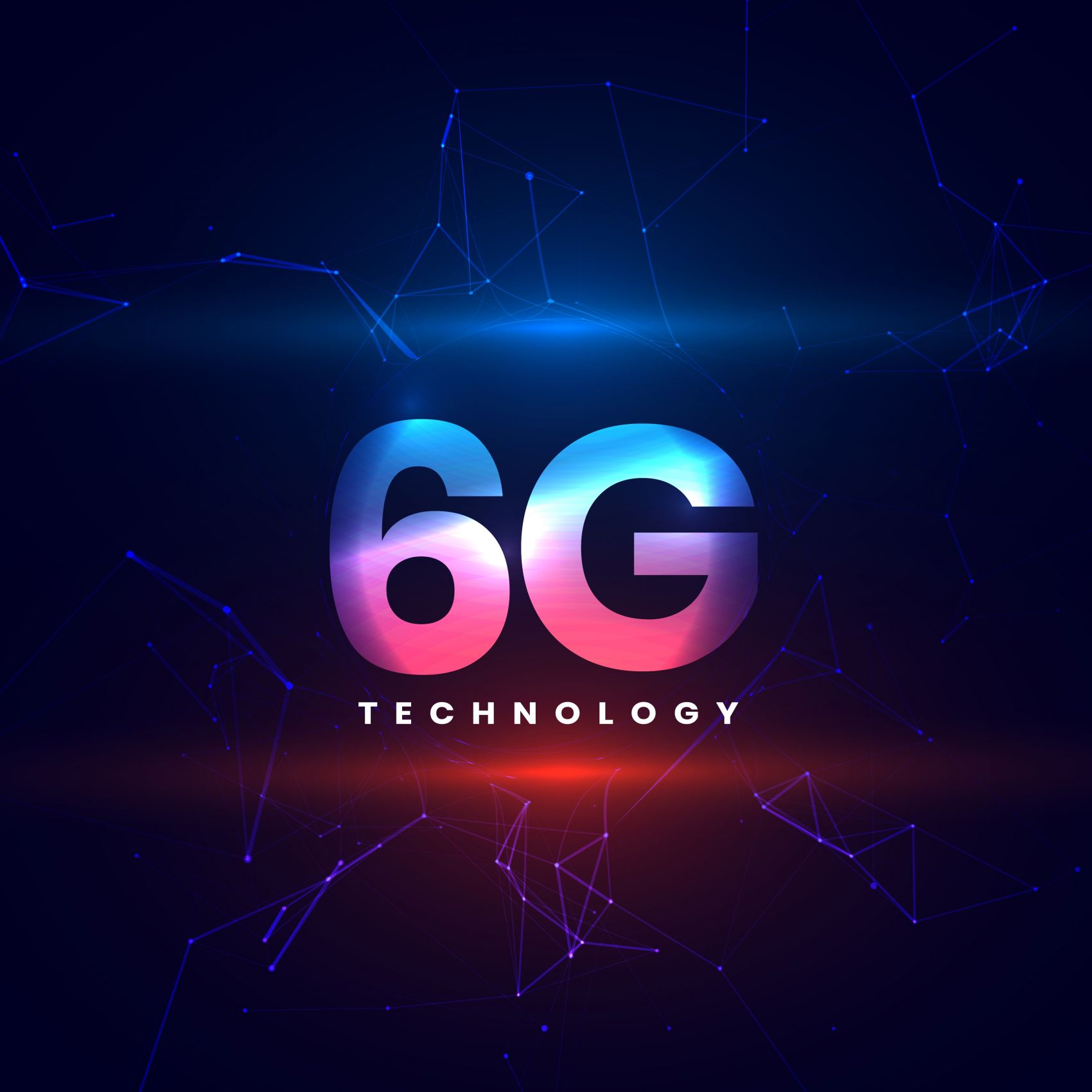 6G 技术主题视觉设计的未来科技感呈现素材图片