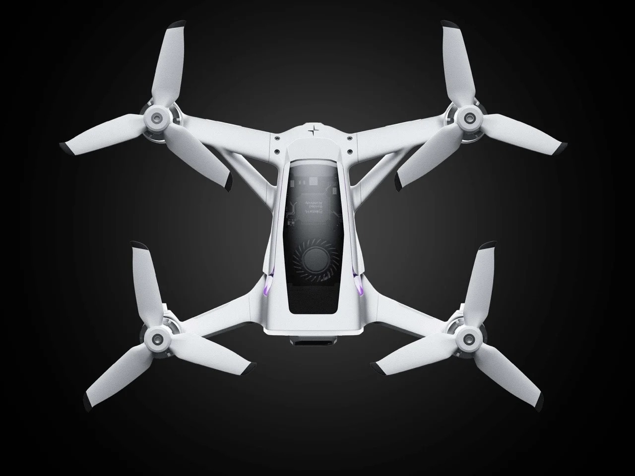 拒绝了赛车美学的DJI POLESTAR概念无人机图片