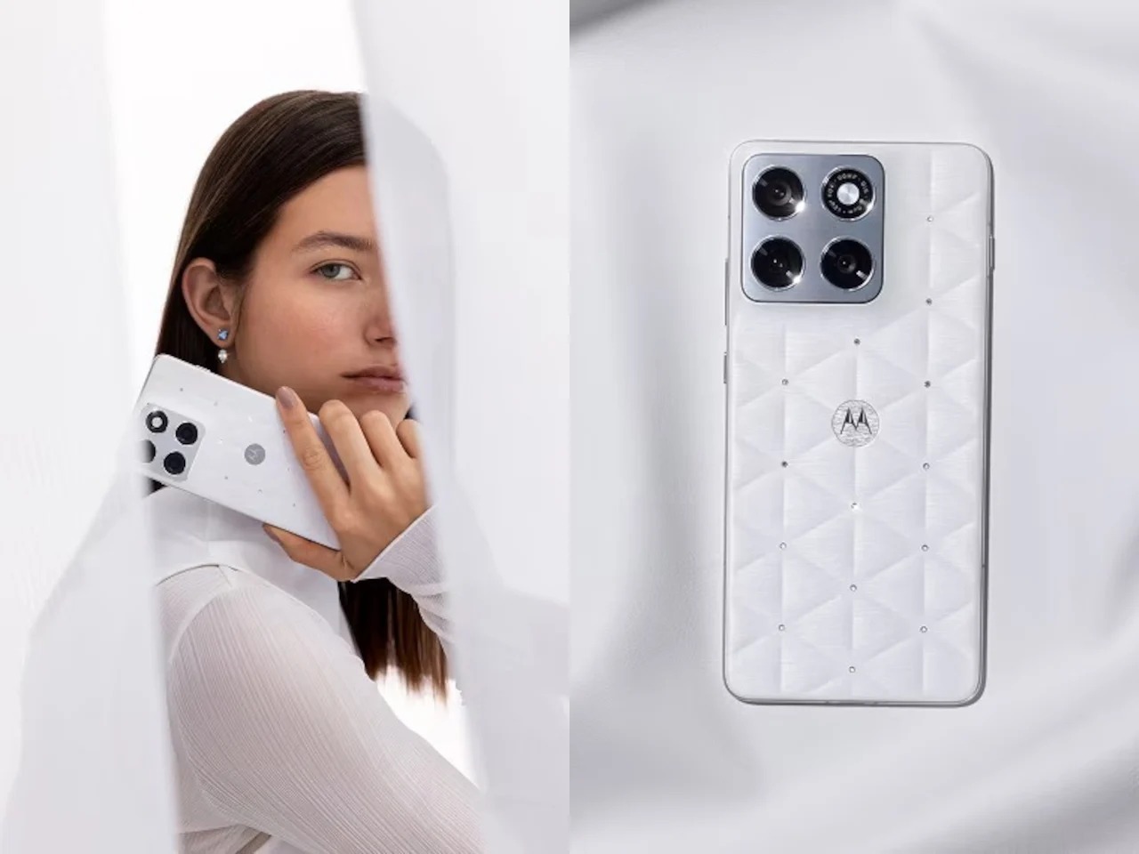 采用施华洛世奇饰钉彰显潘通2026年色彩的摩托罗拉EDGE 70手机---酷图编号3