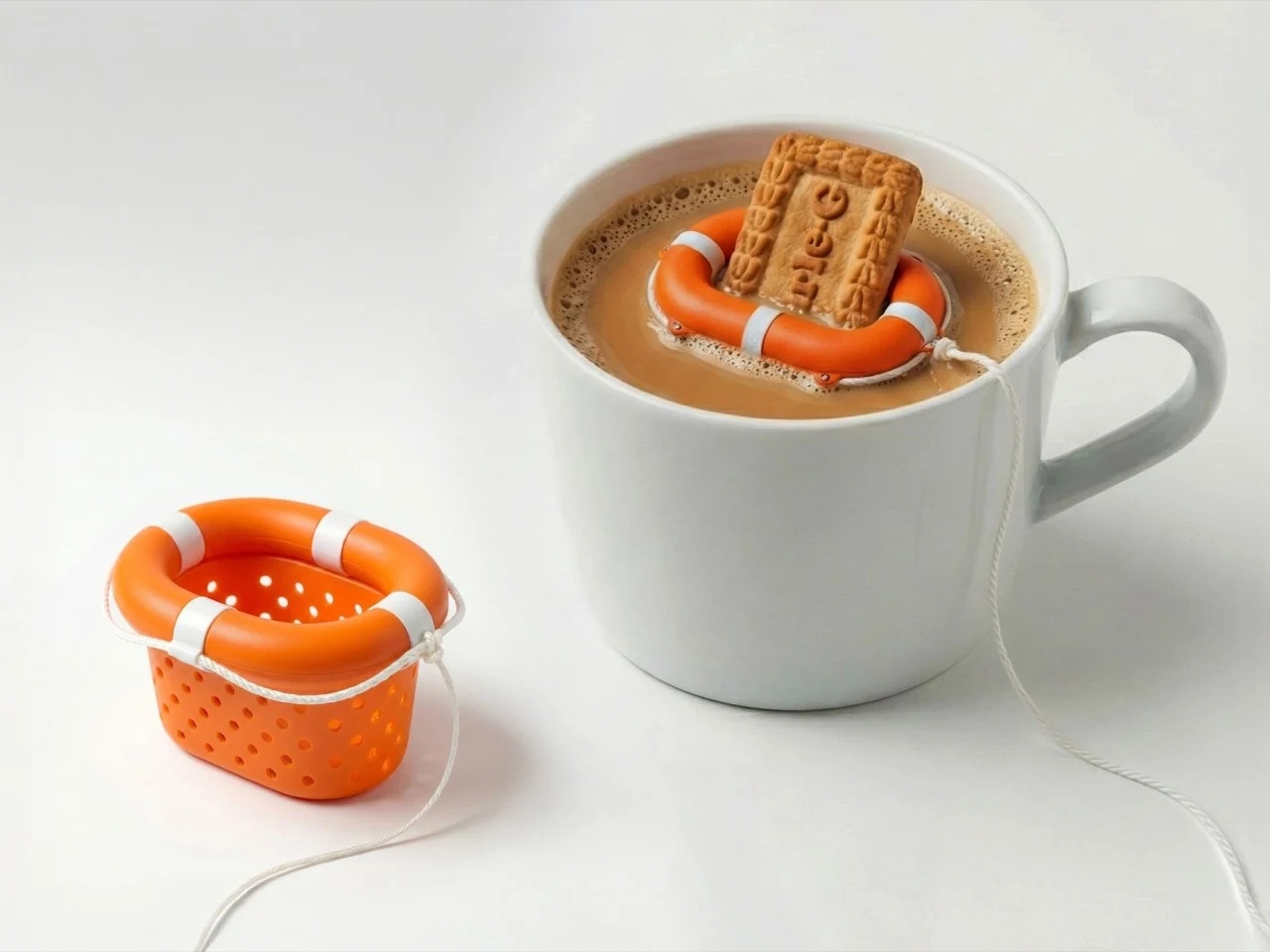 可以防止你的饼干和奥利奥饼干坍塌到饮料中的“饼干保护器”图片