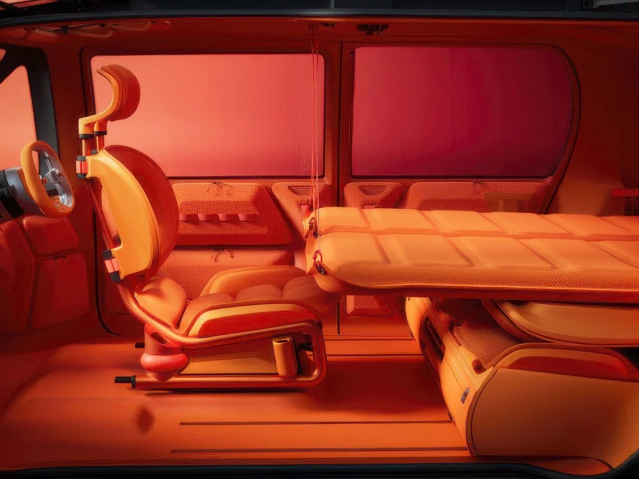 雪铁龙的ELO概念车可以变成一个有充气床、内置电源的移动营地---酷图编号8