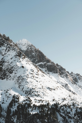 雪山一角风景