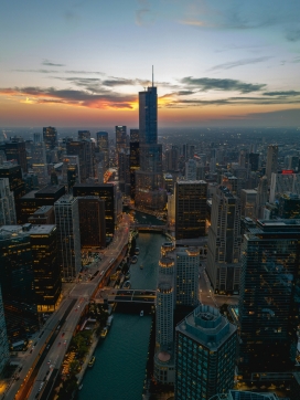 夜幕下的都市夜景