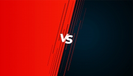 红黑对战风格 VS 创意背景