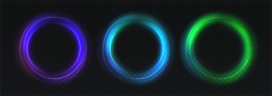 炫彩霓虹圆环特效