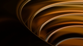 棕金色的抽象曲线艺术设计