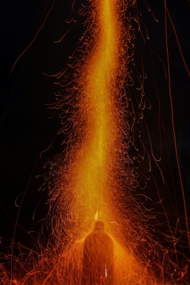 火舞艺术光影摄影