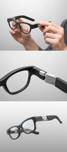 可以让智能眼镜全天佩戴舒适的三星“高级铰链”专利技术眼镜