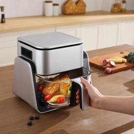 可以翻转180°变成电炉的空气炸锅