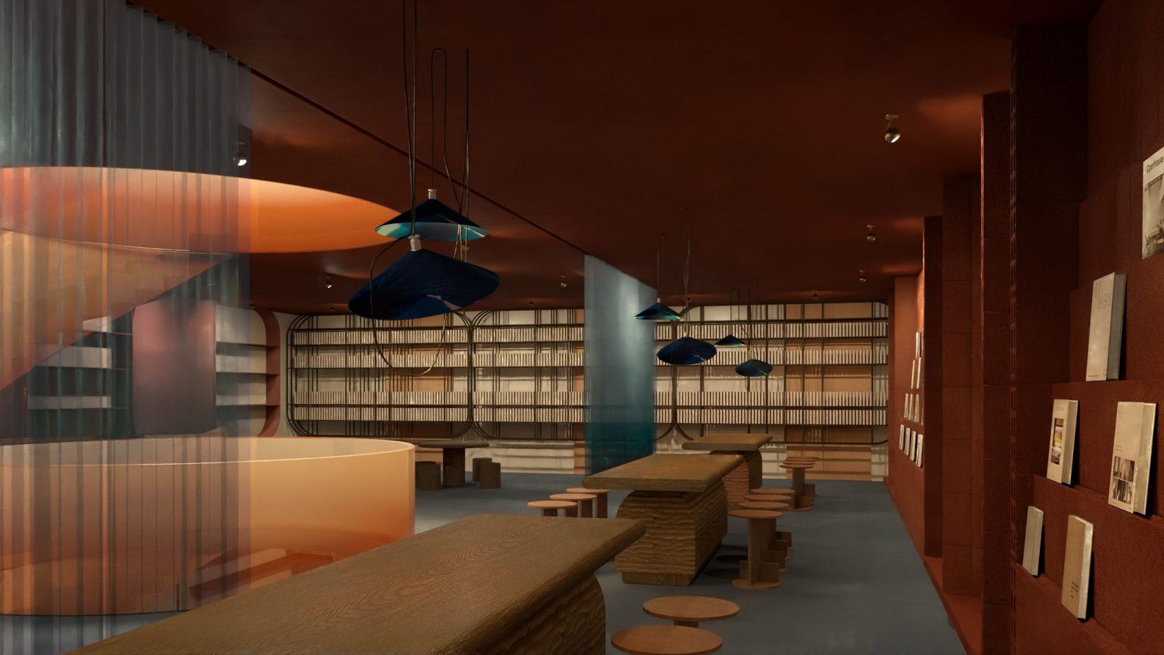 伦敦克勒肯韦尔区虚拟图书馆室内设计图片