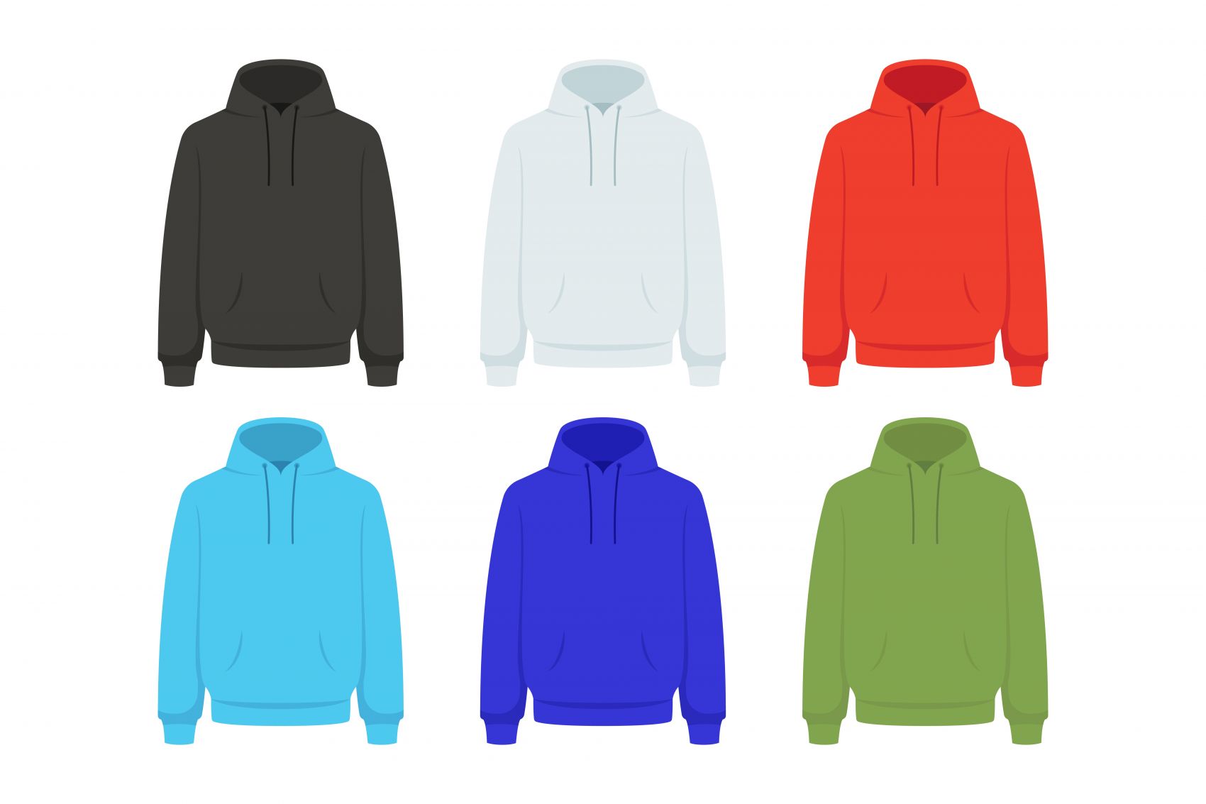 彩织绒潮:多色连帽卫衣的活力视觉陈列图片