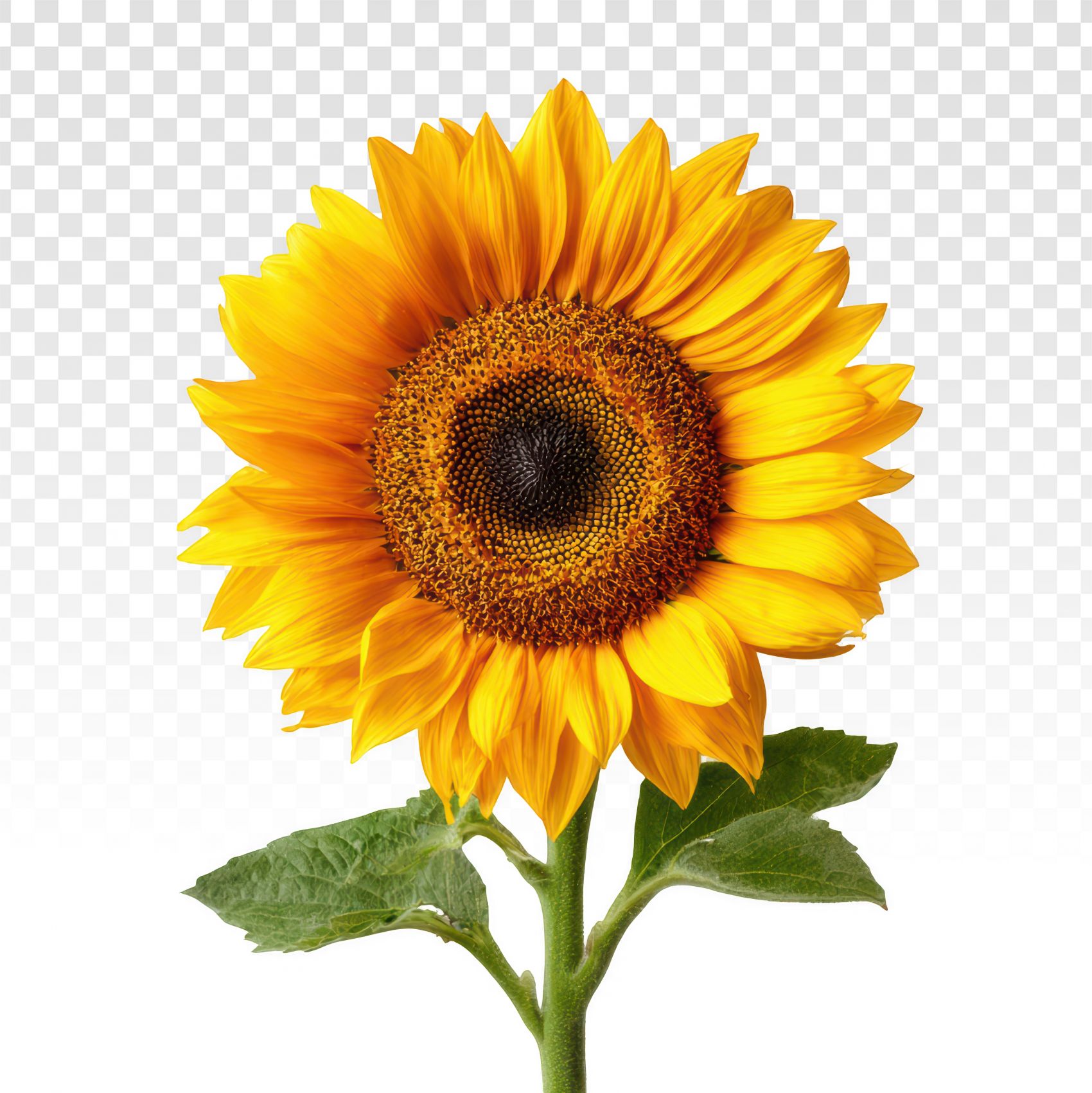 金芒向阳:单支向日葵的明亮生机视觉呈现图片