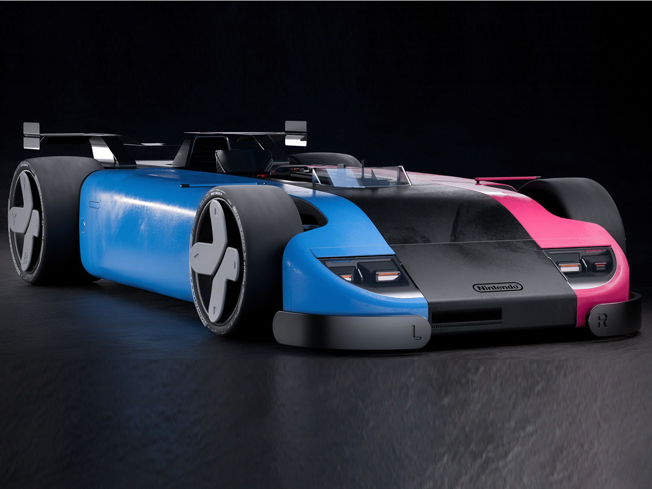 受任天堂Switch启发将游戏DNA融入赛道的概念汽车设计---酷图编号4