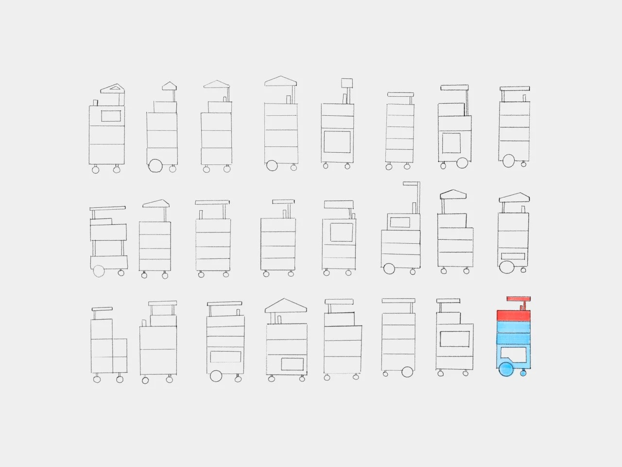 可以像港口集装箱一样堆叠和旋转的手推车---酷图编号14