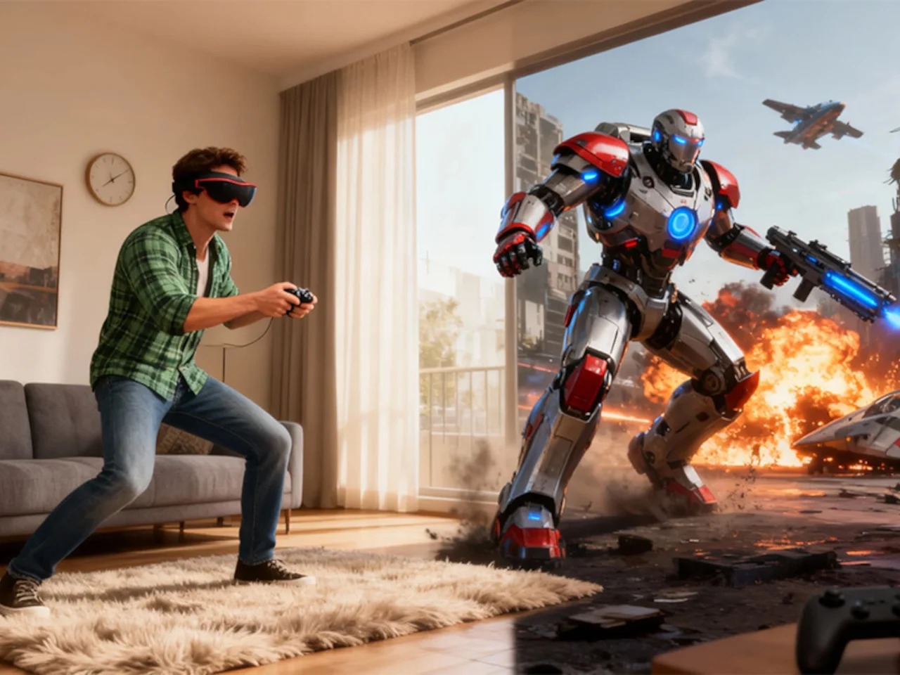 用300英寸屏幕取代了VR头戴设备的95G AR眼镜---酷图编号6