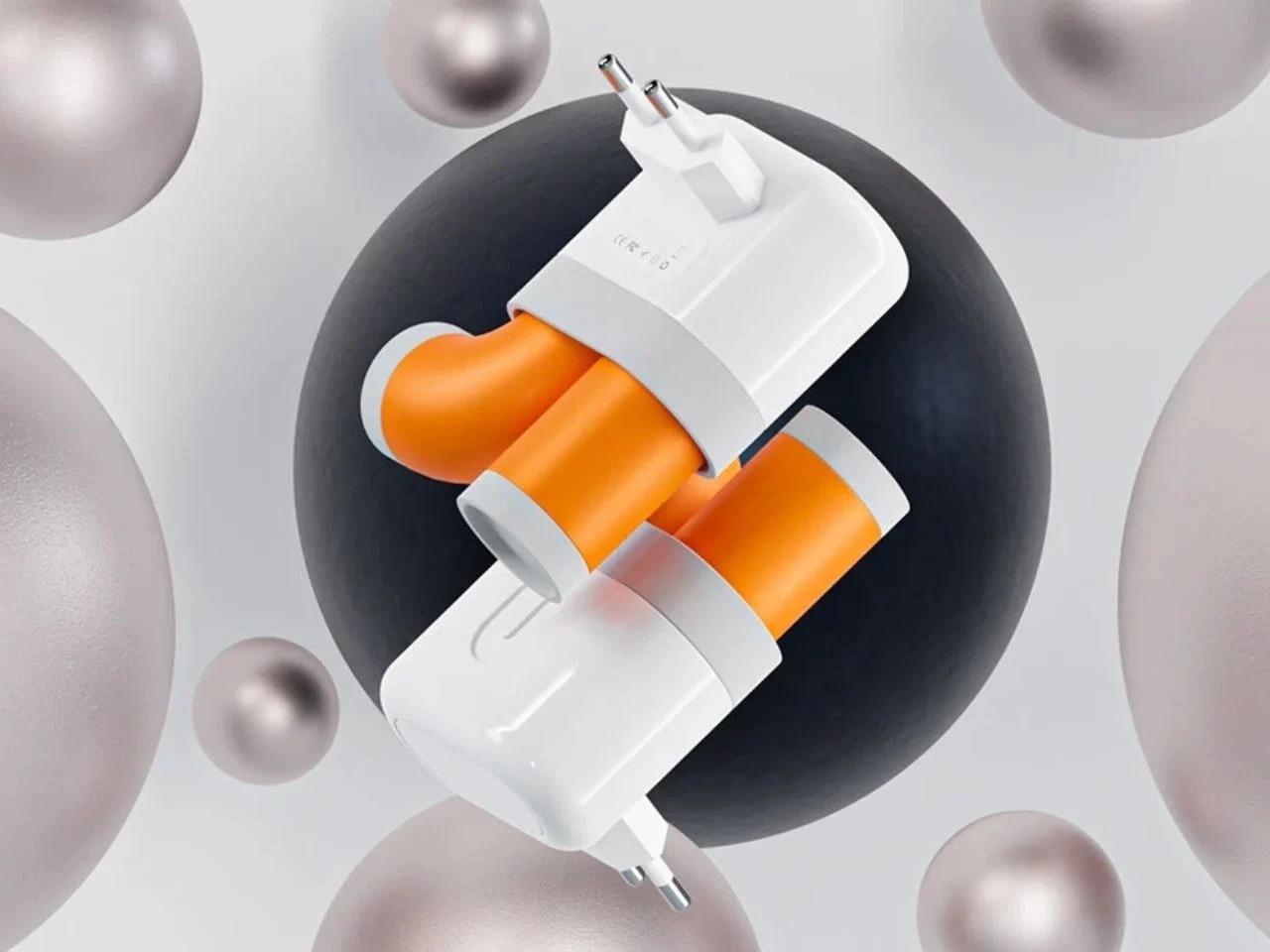 你电缆不必弯曲但是智能充电适配器图片