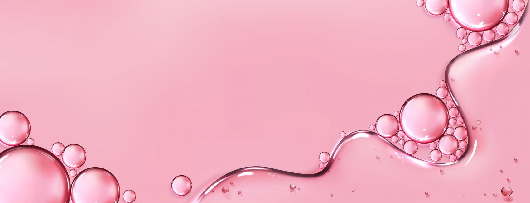 粉漾流体 - 通透气泡与柔粉质感的视觉盛宴图片