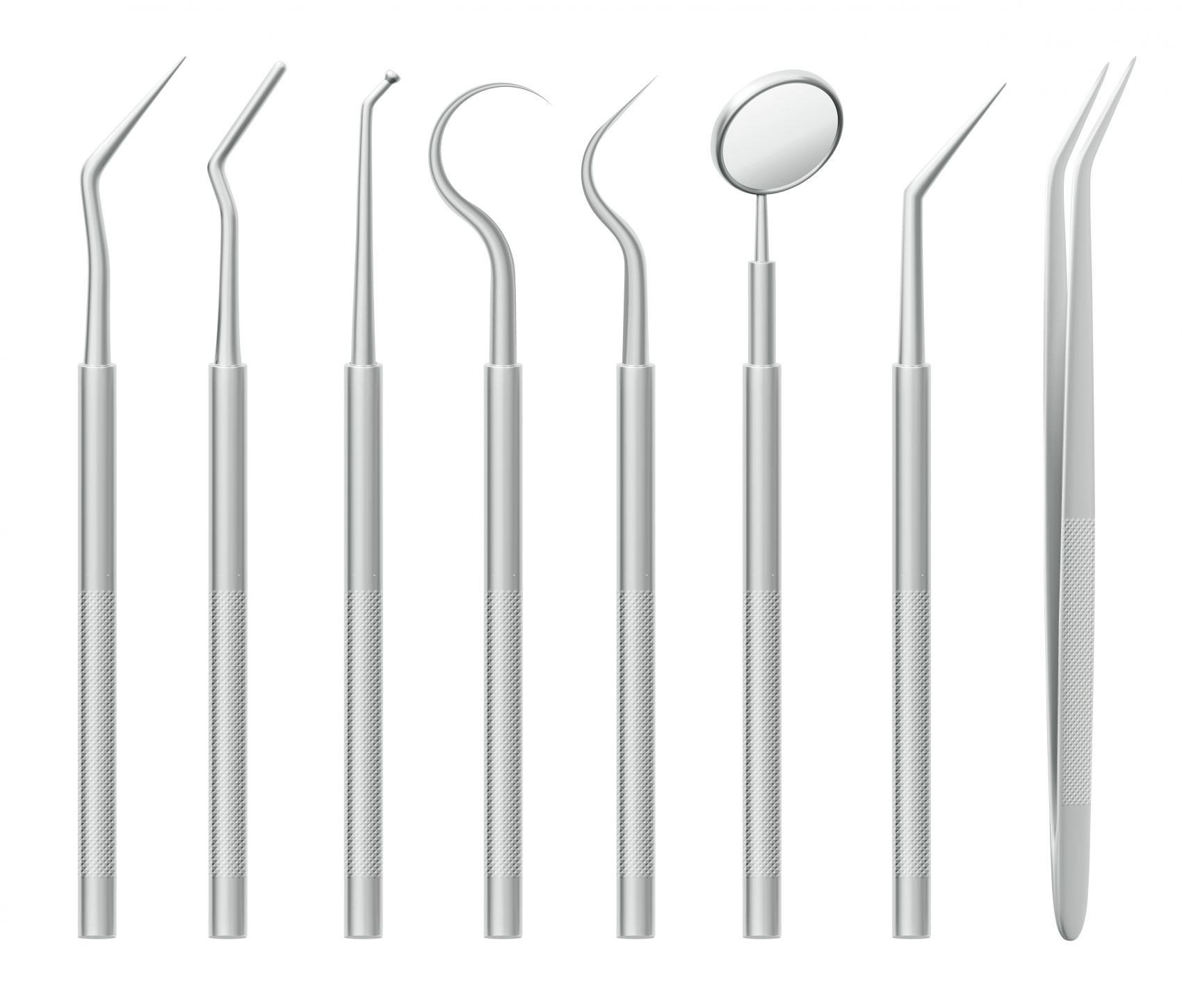 牙科器械套装 - 精密医疗工具的专业质感表达图片