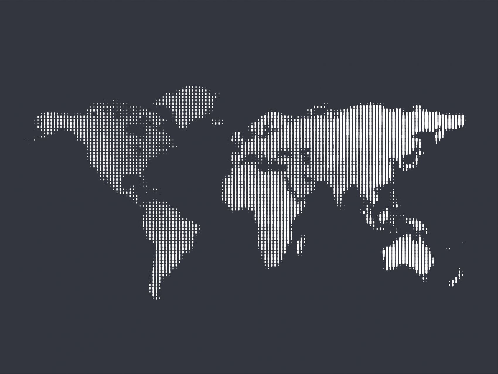 像素世界-极简线条构成的世界地图艺术图片