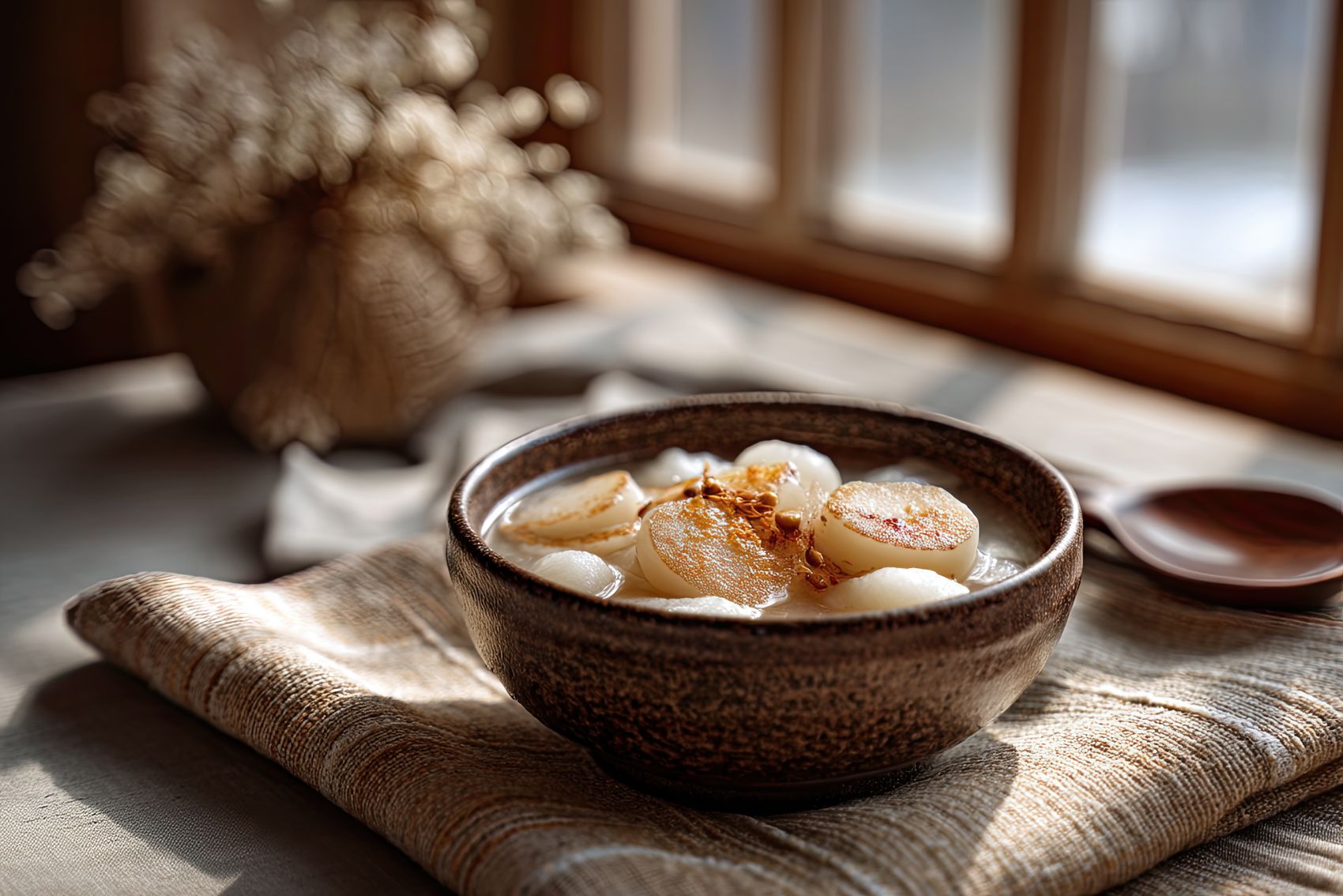 桂花年糕圆子,盛一碗冬日里的温柔暖意图片